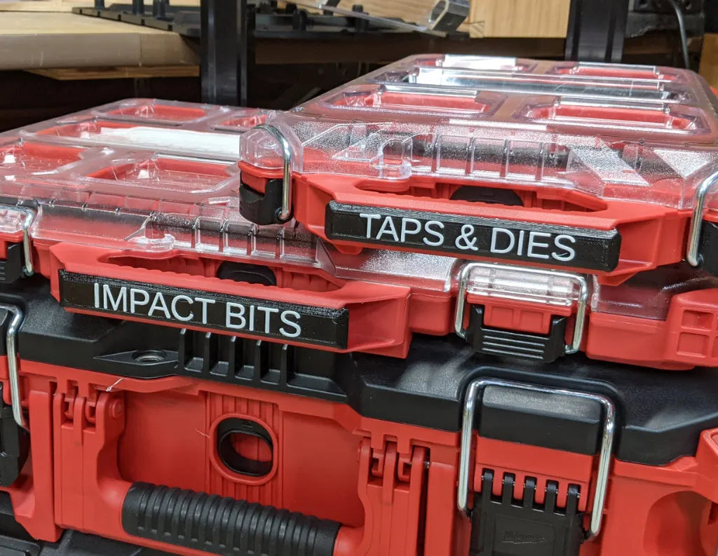 Low Profile Packout Handle Label Custom