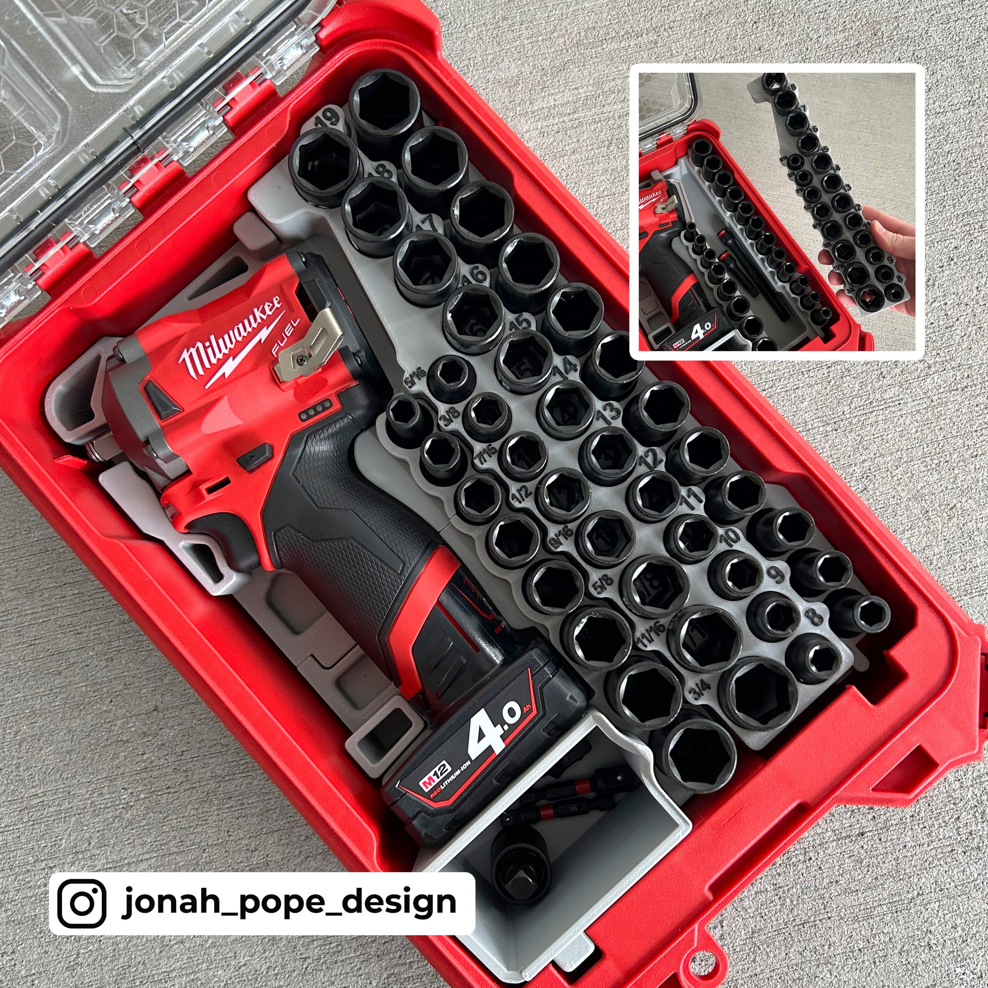 M12 Impact (3/8) plus the FULL 43 Piece Shockwave Impact Socket Set